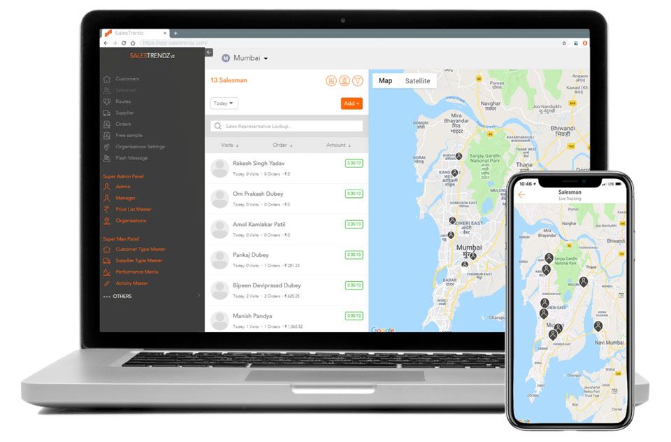 Sales GPS Tracking: Apps + Benefits of Salesmen's location tracking